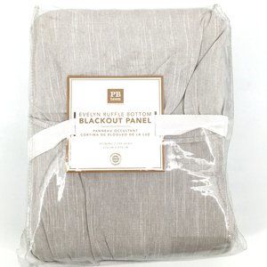 Pottery Barn Teen Evelyn Ruffle Bottom Blackout Panel 44x108 Gray New